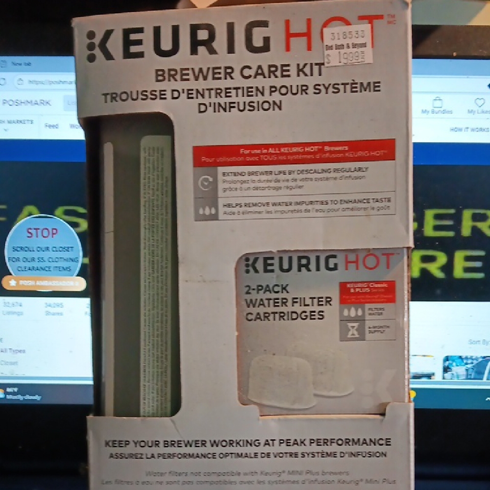 NWT Keurig Brewer Care Kit with Water Filters (Sku N152)